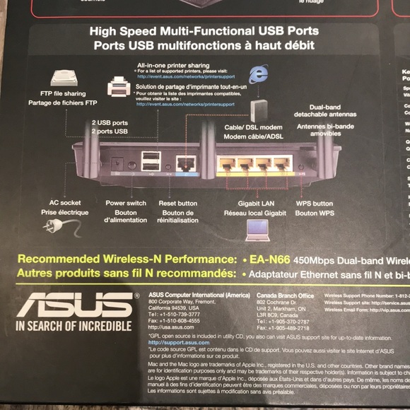 ASUS RT-N66U Dual-band Wireless N900 Gigabit Router - Picture 9 of 11
